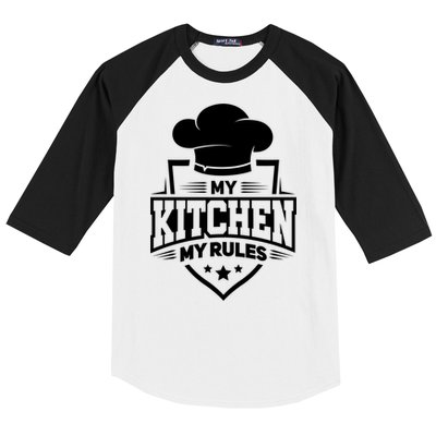 Funny My Rules Culinary Cook Gift Fine Dining Funny Chef Meaningful Gift Baseball Sleeve Shirt