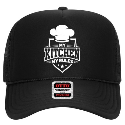 Funny My Rules Culinary Cook Gift Fine Dining Funny Chef Meaningful Gift Trucker Hat