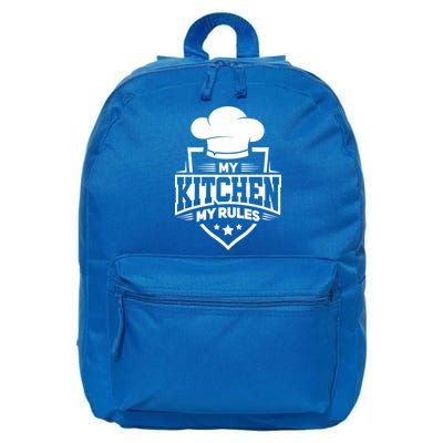 Funny My Rules Culinary Cook Gift Fine Dining Funny Chef Meaningful Gift 16 in Basic Backpack