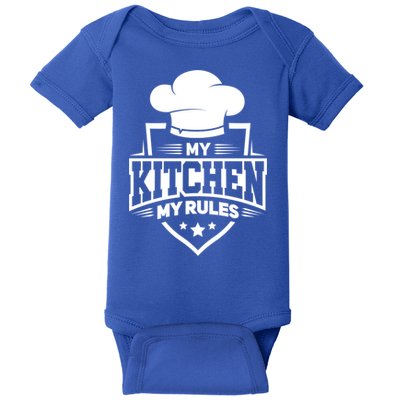 Funny My Rules Culinary Cook Gift Fine Dining Funny Chef Meaningful Gift Baby Bodysuit