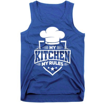 Funny My Rules Culinary Cook Gift Fine Dining Funny Chef Meaningful Gift Tank Top