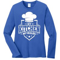 Funny My Rules Culinary Cook Gift Fine Dining Funny Chef Meaningful Gift Ladies Long Sleeve Shirt