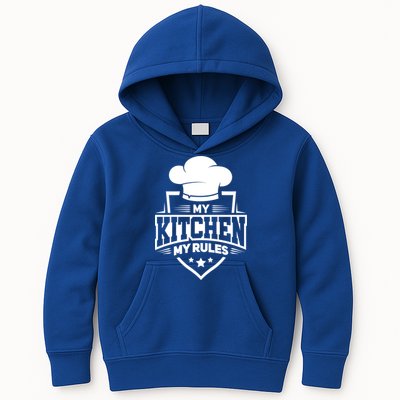 Funny My Rules Culinary Cook Gift Fine Dining Funny Chef Meaningful Gift Kids Hoodie