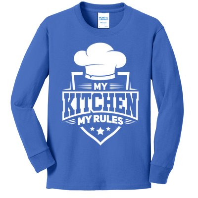 Funny My Rules Culinary Cook Gift Fine Dining Funny Chef Meaningful Gift Kids Long Sleeve Shirt
