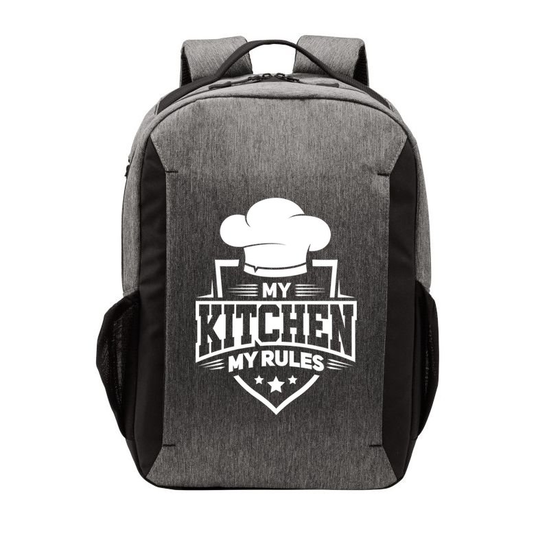 Funny My Rules Culinary Cook Gift Fine Dining Funny Chef Meaningful Gift Vector Backpack