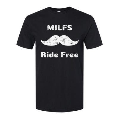 Free Mustache Rides Milfs Ride Free Softstyle® CVC T-Shirt