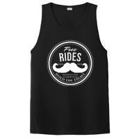 Free Mustache Rides (Hold On Tight) Crude Funny PosiCharge Competitor Tank