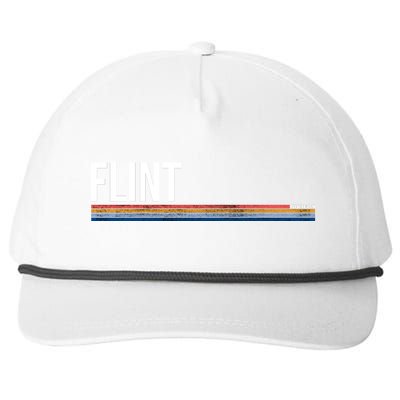 Flint Michigan Retro Snapback Five-Panel Rope Hat