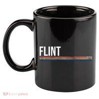Flint Michigan Retro 11oz C Handle Ceramic Mug