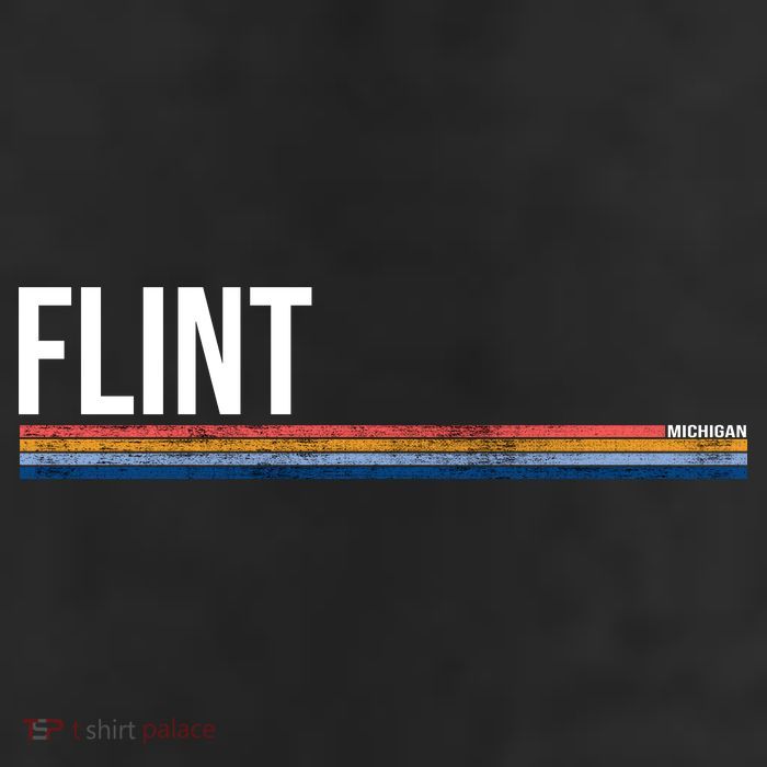 Flint Michigan Retro 11oz C Handle Ceramic Mug