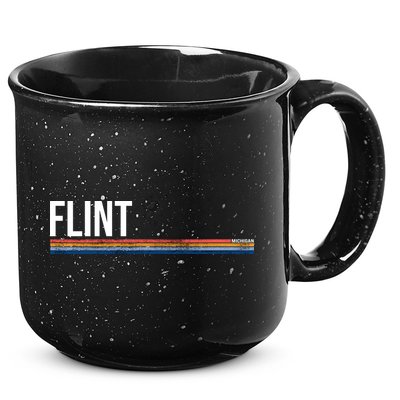 Flint Michigan Retro 15oz Campfire Ceramic Mug
