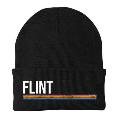 Flint Michigan Retro Beanie