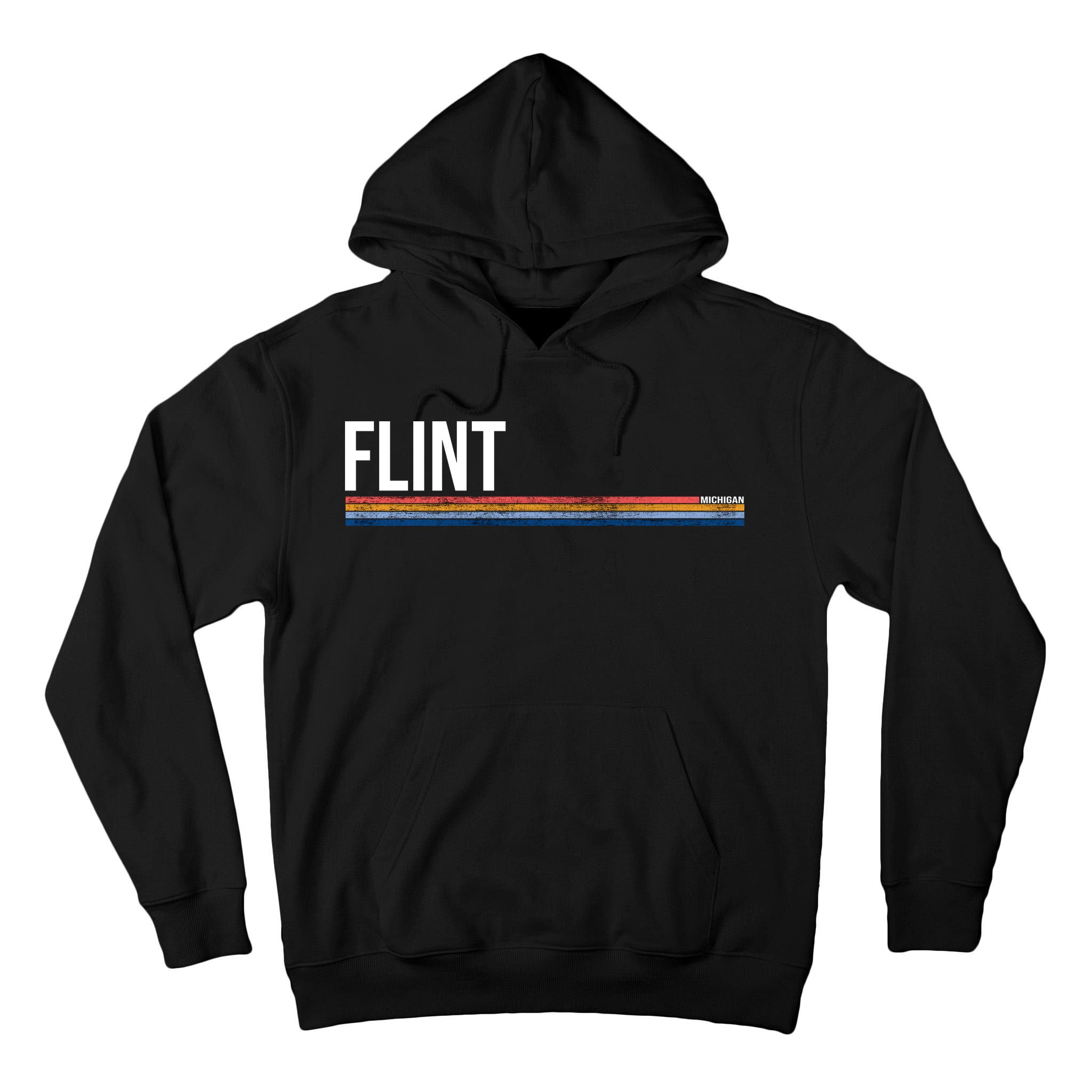 Flint Michigan Retro Tall Hoodie