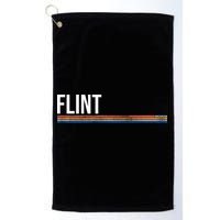 Flint Michigan Retro Golf Towel