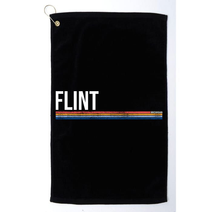 Flint Michigan Retro Golf Towel