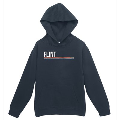 Flint Michigan Retro Urban Pullover Hoodie