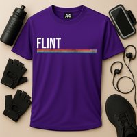 Flint Michigan Retro Cooling Performance Crew T-Shirt