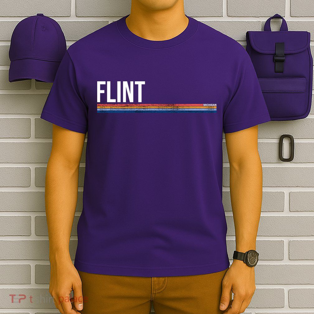 Flint Michigan Retro T-Shirt