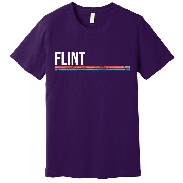 Flint Michigan Retro Premium T-Shirt