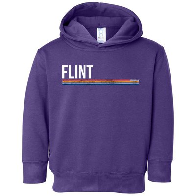 Flint Michigan Retro Toddler Hoodie
