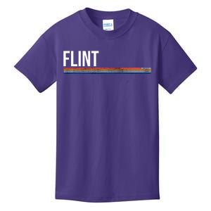 Flint Michigan Retro Kids T-Shirt