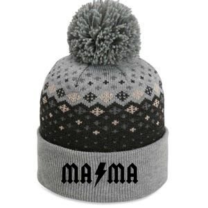 Funny MAMA Rocker Logo The Baniff Cuffed Pom Beanie