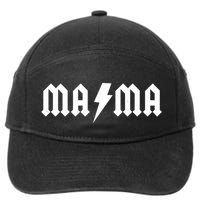 Funny MAMA Rocker Logo 7-Panel Snapback Hat