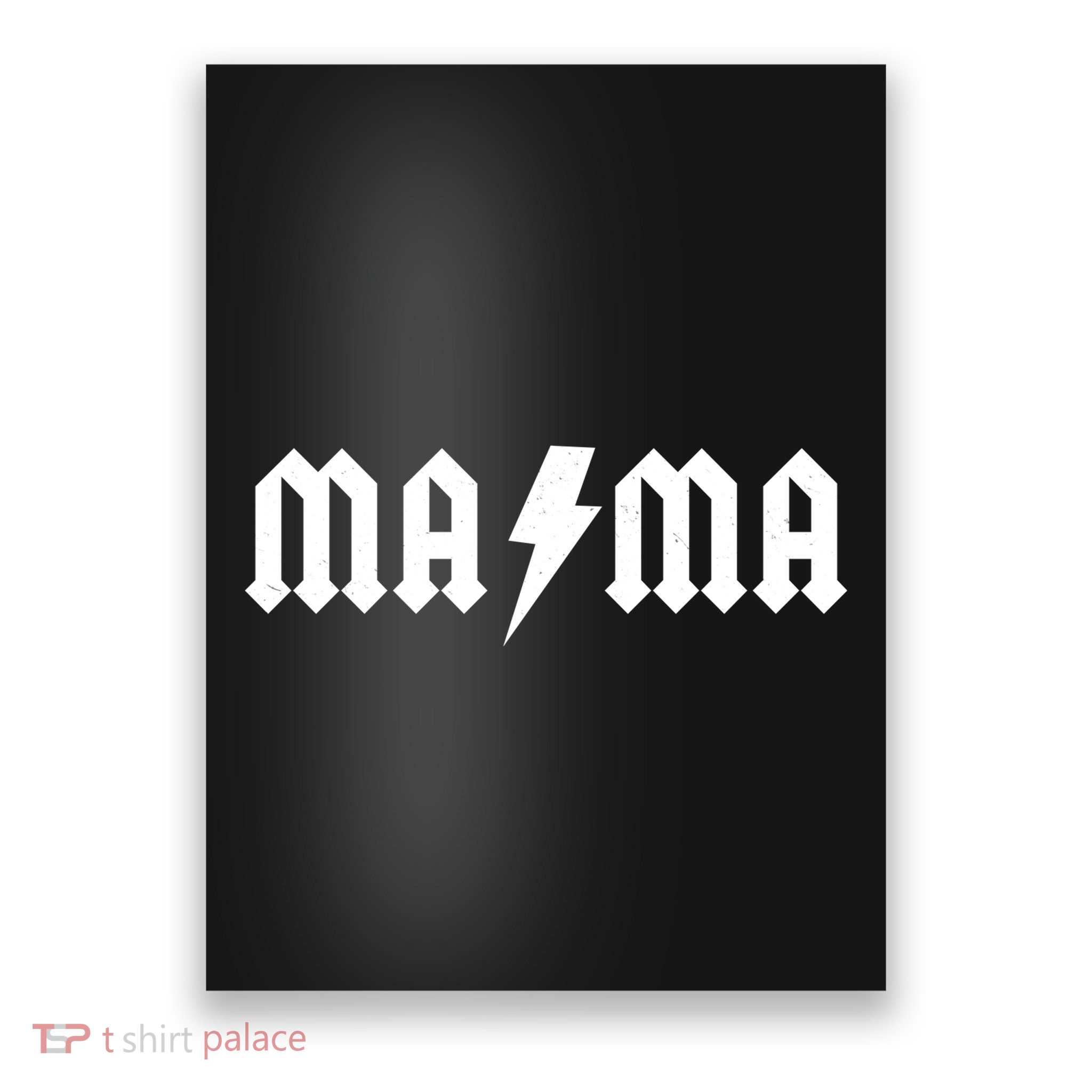 Funny MAMA Rocker Logo Poster