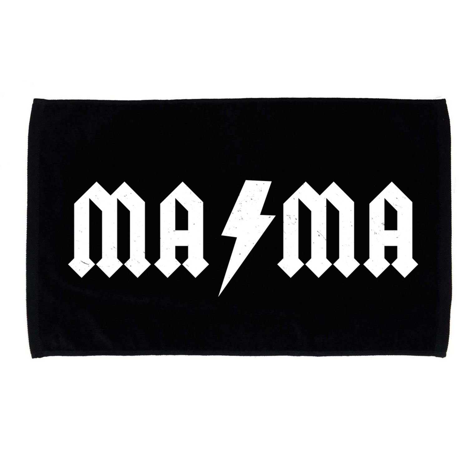 Funny MAMA Rocker Logo Microfiber Hand Towel