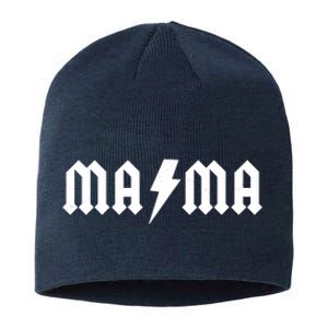 Funny MAMA Rocker Logo Sustainable Beanie