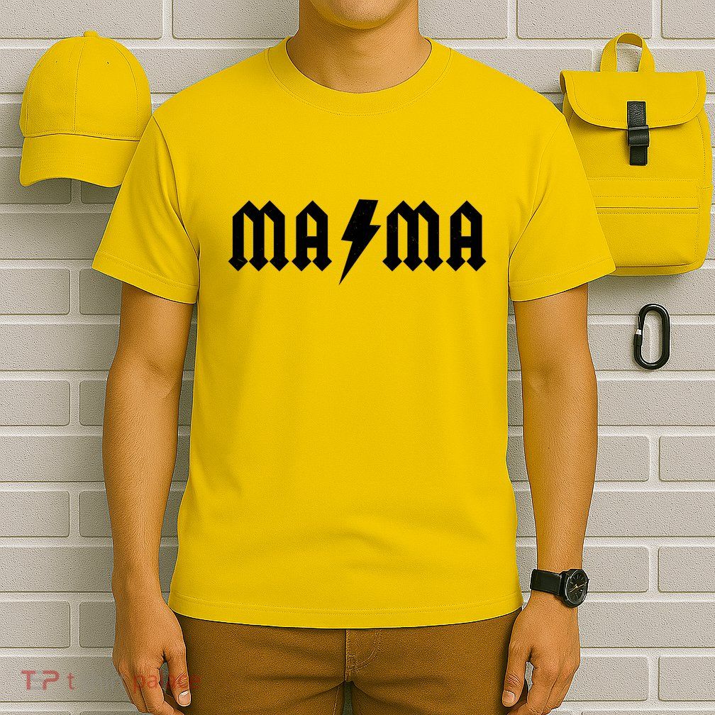 Funny MAMA Rocker Logo T-Shirt