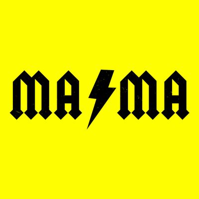 Funny MAMA Rocker Logo T-Shirt