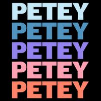 Funny Modern Repeated Text Design Petey Mousepad