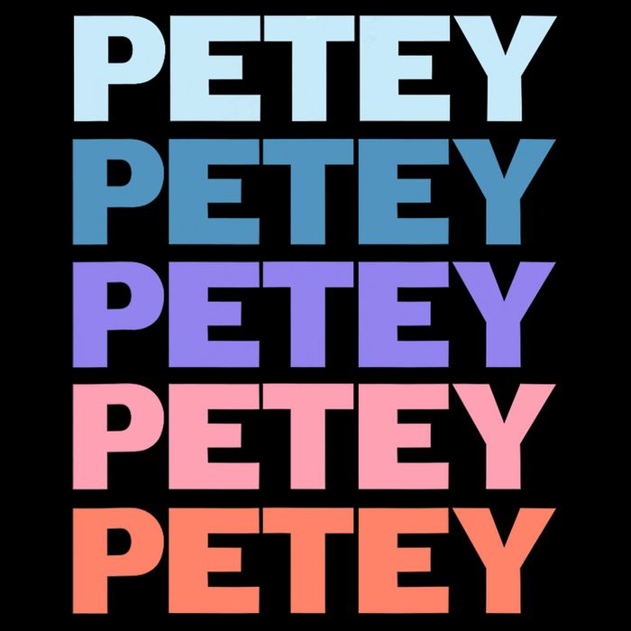 Funny Modern Repeated Text Design Petey Mousepad