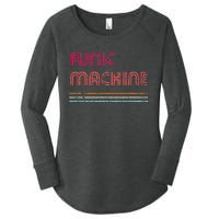 Funk Machine Retro Disco Theme Lover Funky Vintage Women's Perfect Tri Tunic Long Sleeve Shirt