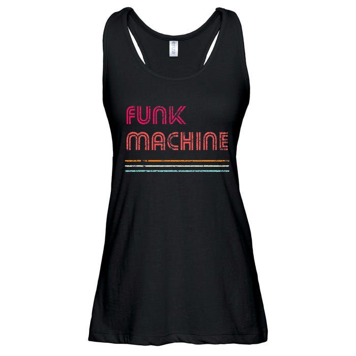 Funk Machine Retro Disco Theme Lover Funky Vintage Ladies Essential Flowy Tank