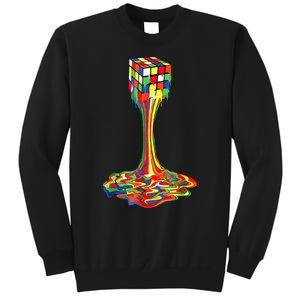 Funny Melting Rubik Rubix Rubics Player Cube Lovers Sweatshirt