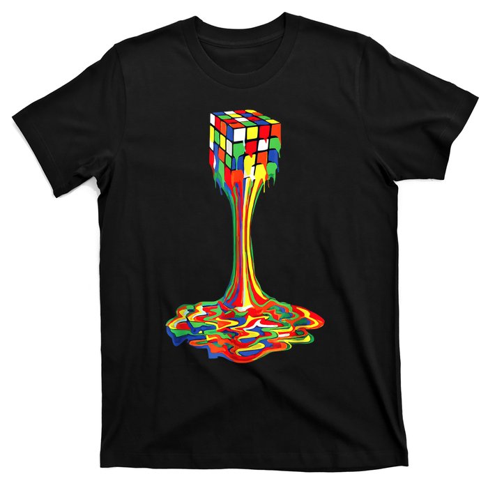 Funny Melting Rubik Rubix Rubics Player Cube Lovers T-Shirt