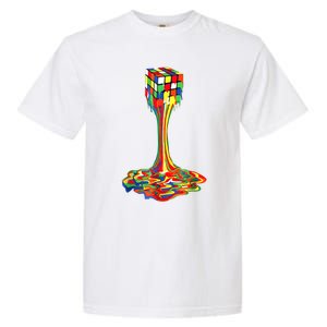 Funny Melting Rubik Rubix Rubics Player Cube Lovers Garment-Dyed Heavyweight T-Shirt