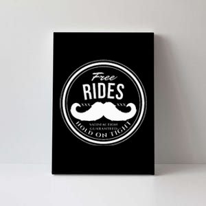 Free Mustache Rides Crude Canvas