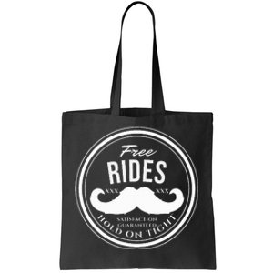 Free Mustache Rides Crude Tote Bag