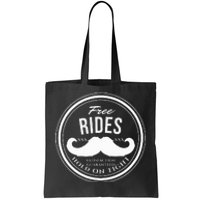 Free Mustache Rides Crude Tote Bag