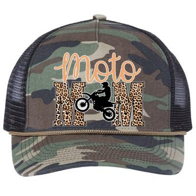 Funny Motocross Rracing Dirt Bike Mom Gift Retro Rope Trucker Hat Cap