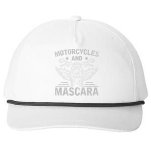 Funny Motorcycle Riding Women Mascara Biker Snapback Five-Panel Rope Hat