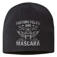 Funny Motorcycle Riding Women Mascara Biker Sustainable Beanie