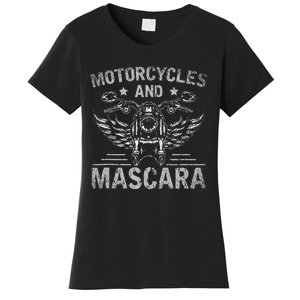 Funny Motorcycle Riding Women Mascara Biker Women's T-Shirt