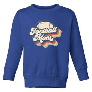 Football Mom Retro American Football Mothers Day Mom Mama Gift Toddler Sweatshirt