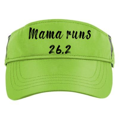 Funny Mama Runs 26 2 Marathon Mom Running Runner Workout Gift Adult Drive Performance Visor