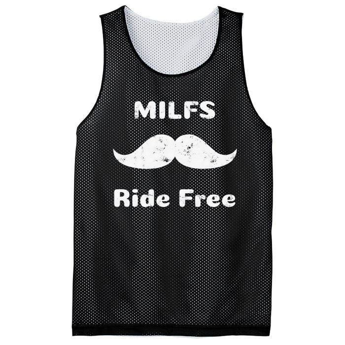 Free Mustache Rides MILFS Ride Free Mesh Reversible Basketball Jersey Tank