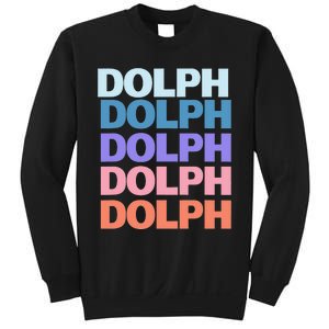 Funny Modern Repeated Text Design Dolph Sweatshirt